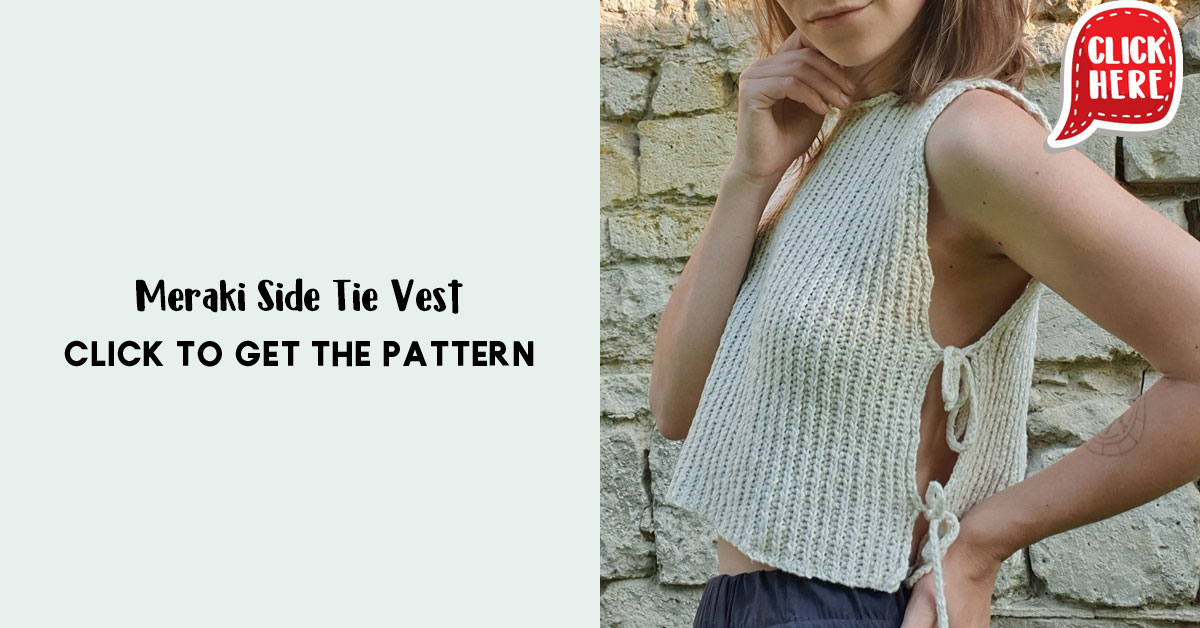 side tie vest pattern