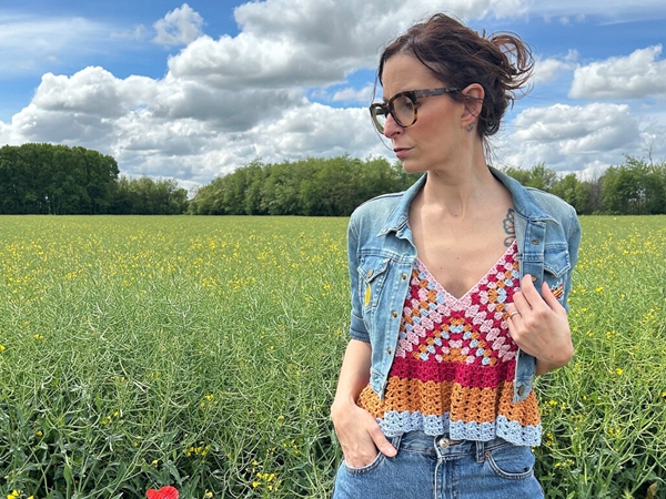 crochet Rose Top easy pattern